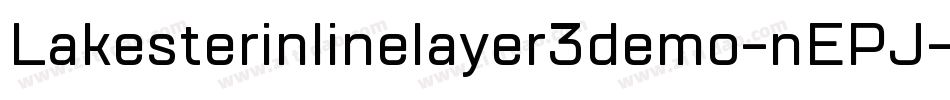 Lakesterinlinelayer3demo-nEPJ字体转换