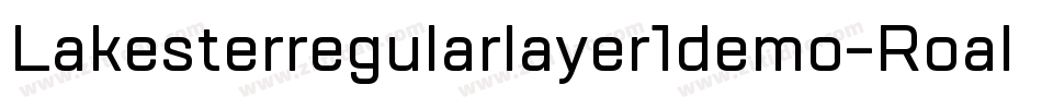 Lakesterregularlayer1demo-Roal字体转换