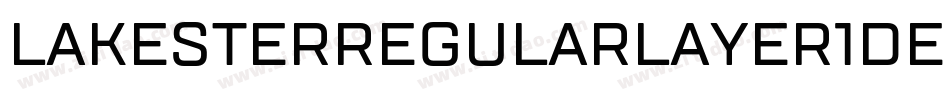 Lakesterregularlayer1demo-Roal字体转换