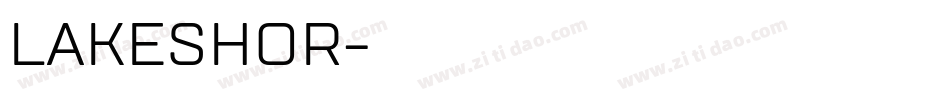 LAKESHOR字体转换