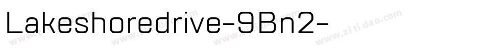 Lakeshoredrive-9Bn2字体转换