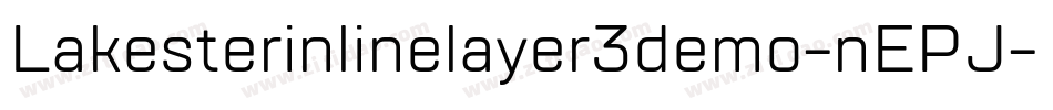 Lakesterinlinelayer3demo-nEPJ字体转换