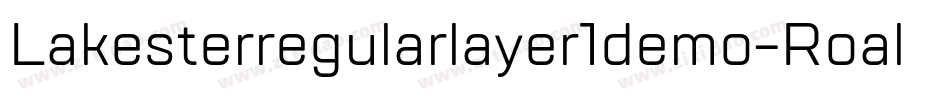 Lakesterregularlayer1demo-Roal字体转换