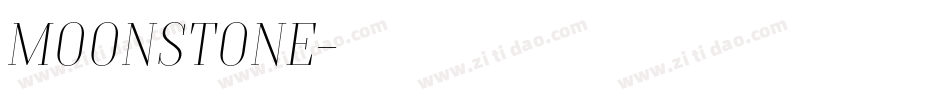 Moonstone字体转换