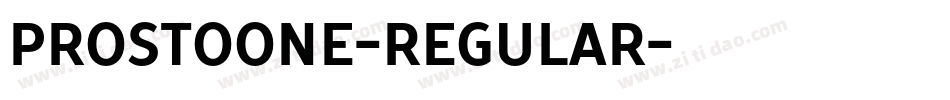 ProstoOne-Regular字体转换