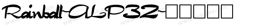 Rainball-ALP32字体转换