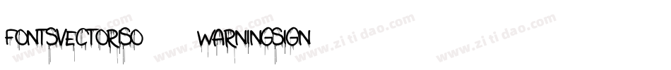 FontsVectorIso7010WarningSign字体转换