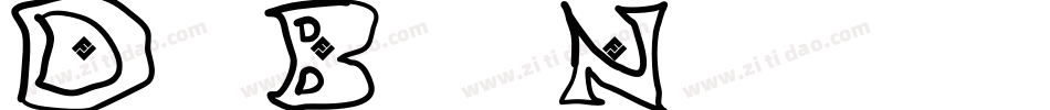 DackBrokenNegative字体转换