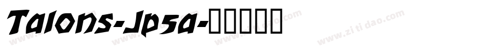 Talons-Jp5a字体转换