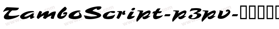 TamboScript-p3pv字体转换