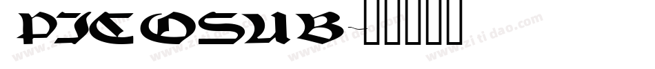 PICOSUB字体转换