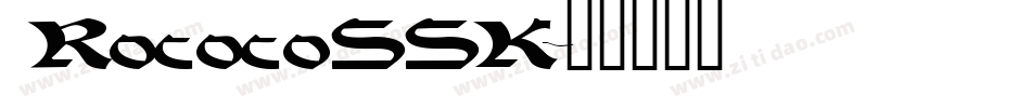 RococoSSK字体转换