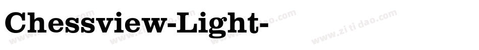 Chessview-Light字体转换