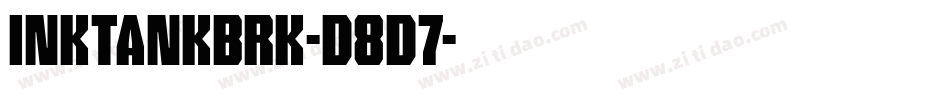 InkTankBrk-d8d7字体转换