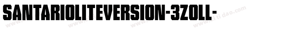 SantarioLiteVersion-3zOLL字体转换