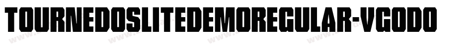 TournedosLiteDemoRegular-VGOd0字体转换