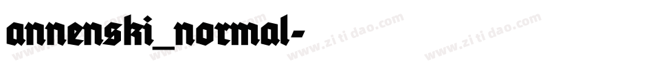 annenski_normal字体转换