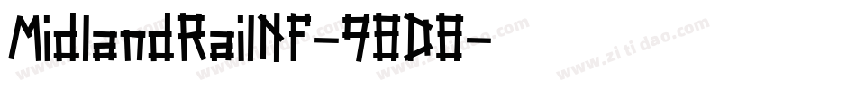 MidlandRailNf-9BDB字体转换