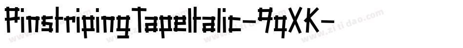 PinstripingTapeItalic-9qXK字体转换