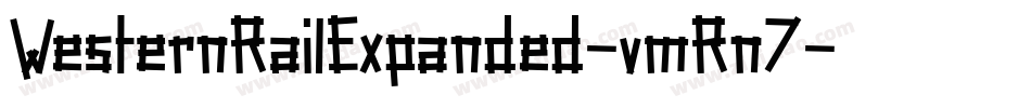 WesternRailExpanded-vmRn7字体转换
