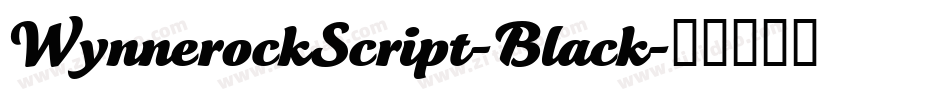 WynnerockScript-Black字体转换