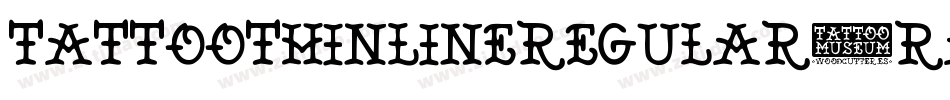 TattooThinlineRegular-rAG7字体转换