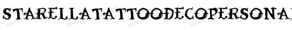 StarellaTattooDecoPersonal-qZZ4x字体转换