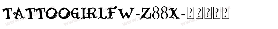 TattooGirlfw-z88X字体转换