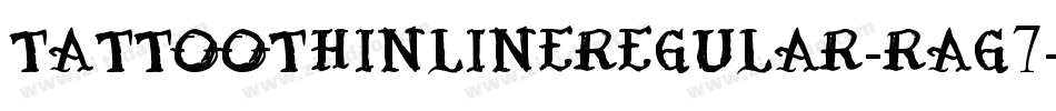 TattooThinlineRegular-rAG7字体转换