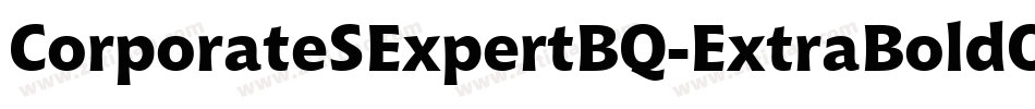 CorporateSExpertBQ-ExtraBoldOsF字体转换