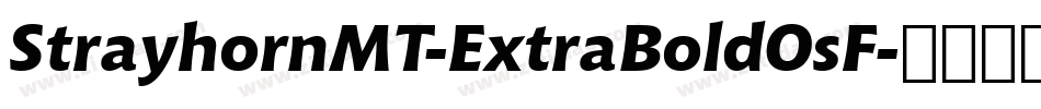 StrayhornMT-ExtraBoldOsF字体转换