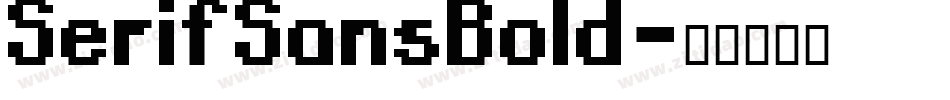 SerifSansBold字体转换