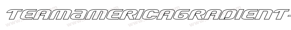 TeamAmericaGradient-aR4K字体转换 TeamAmericaGradient-aR4K字体转换