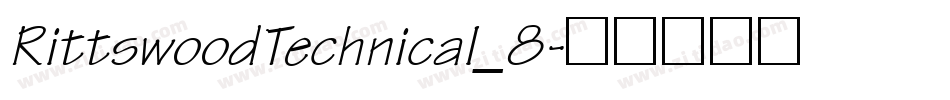RittswoodTechnical_8字体转换