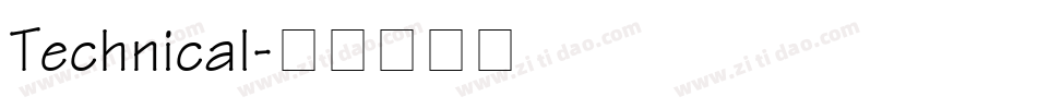 Technical字体转换