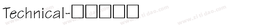 Technical字体转换