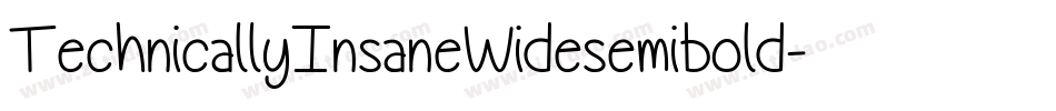 TechnicallyInsaneWidesemibold-EJEW字体转换 TechnicallyInsaneWidesemibold-EJEW字体转换