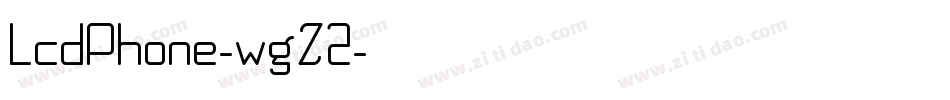 LcdPhone-wgZ2字体转换