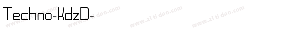 Techno-KdzD字体转换
