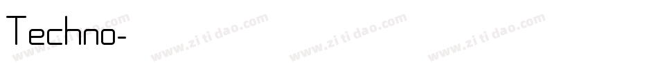 Techno字体转换