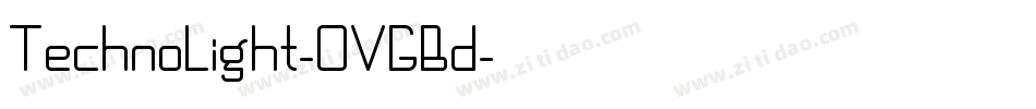 TechnoLight-OVGBd字体转换