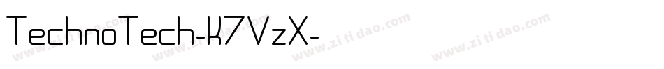 TechnoTech-K7VzX字体转换