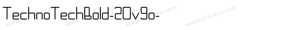 TechnoTechBold-2Ov9o字体转换
