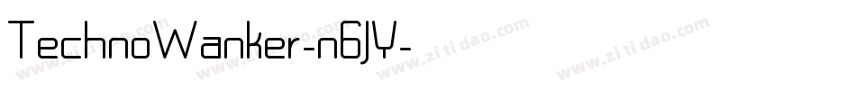 TechnoWanker-n6JY字体转换