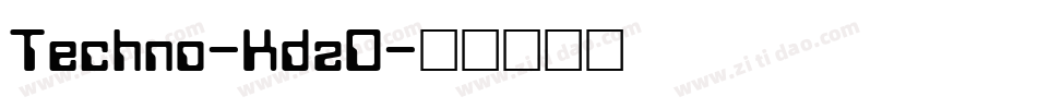 Techno-KdzD字体转换