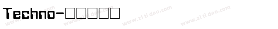 Techno字体转换