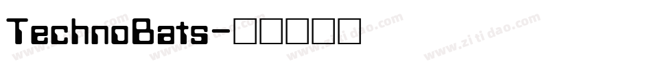 TechnoBats字体转换