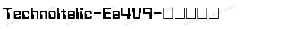 TechnoItalic-Ea4V9字体转换