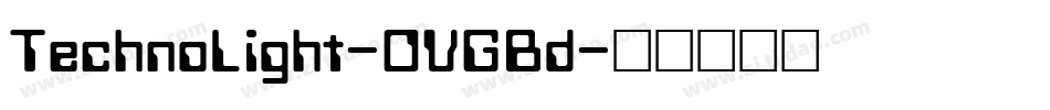 TechnoLight-OVGBd字体转换
