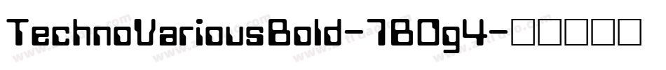 TechnoVariousBold-7BOg4字体转换